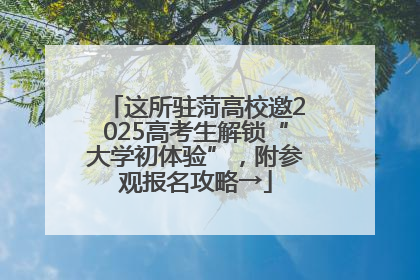 这所驻菏高校邀2025高考生解锁“大学初体验”，附参观报名攻略→