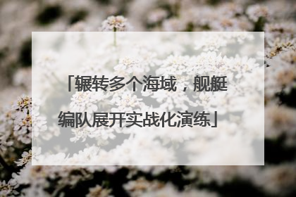 辗转多个海域，舰艇编队展开实战化演练