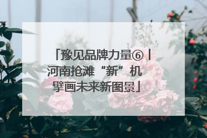 豫见品牌力量⑥丨河南抢滩“新”机 擘画未来新图景