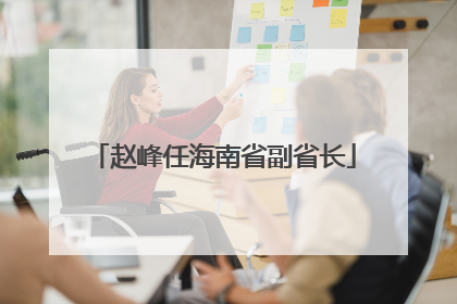 赵峰任海南省副省长