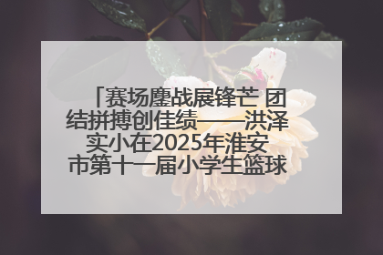 赛场鏖战展锋芒 团结拼搏创佳绩——洪泽实小在2025年淮安市第十一届小学生篮球比赛中再获佳绩