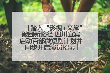 踏入“影视+文旅”破圈新路径 四川宜宾启动百部微短剧计划并同步开启演员招募