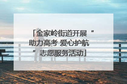 金家岭街道开展“助力高考 爱心护航”志愿服务活动