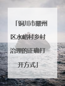 铜川市耀州区水峪村乡村治理的正确打开方式