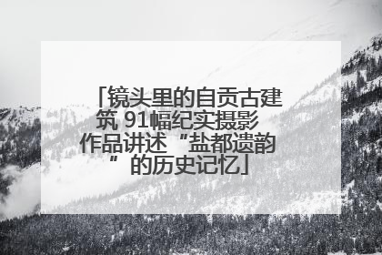 镜头里的自贡古建筑 91幅纪实摄影作品讲述“盐都遗韵”的历史记忆