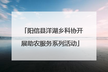 阳信县洋湖乡科协开展助农服务系列活动