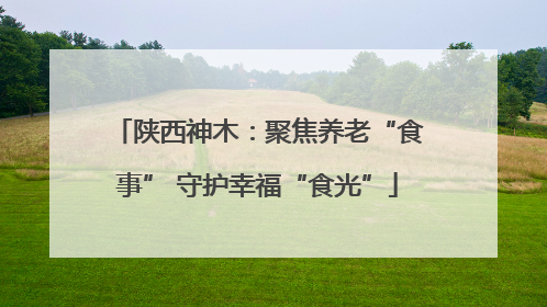 陕西神木：聚焦养老“食事” 守护幸福“食光”