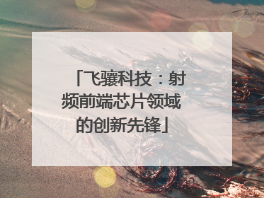 飞骧科技：射频前端芯片领域的创新先锋