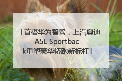 首搭华为智驾，上汽奥迪A5L Sportback重塑豪华轿跑新标杆