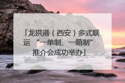 龙拱港（西安）多式联运 “一单制、一箱制” 推介会成功举办