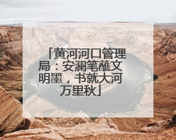 黄河河口管理局：安澜笔蘸文明墨，书就大河万里秋