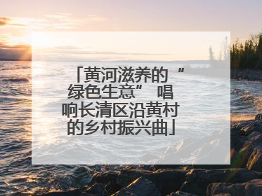黄河滋养的“绿色生意” 唱响长清区沿黄村的乡村振兴曲