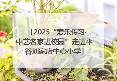 2025“爱乐传习·中艺名家进校园”走进平谷刘家店中心小学