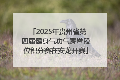 2025年贵州省第四届健身气功气舞暨段位积分赛在安龙开赛