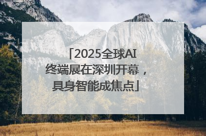 2025全球AI终端展在深圳开幕，具身智能成焦点