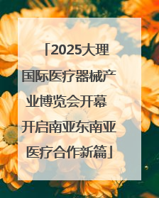 2025大理国际医疗器械产业博览会开幕 开启南亚东南亚医疗合作新篇