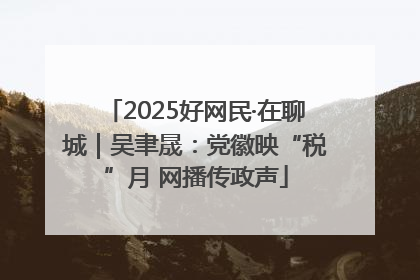 2025好网民·在聊城｜吴聿晟：党徽映“税”月 网播传政声