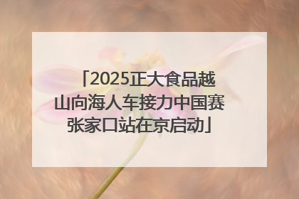 2025正大食品越山向海人车接力中国赛张家口站在京启动