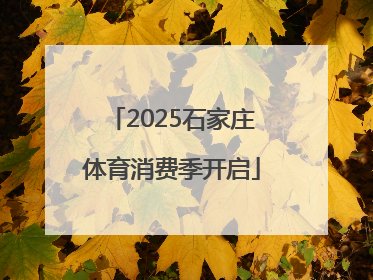 2025石家庄体育消费季开启
