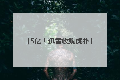 5亿！迅雷收购虎扑